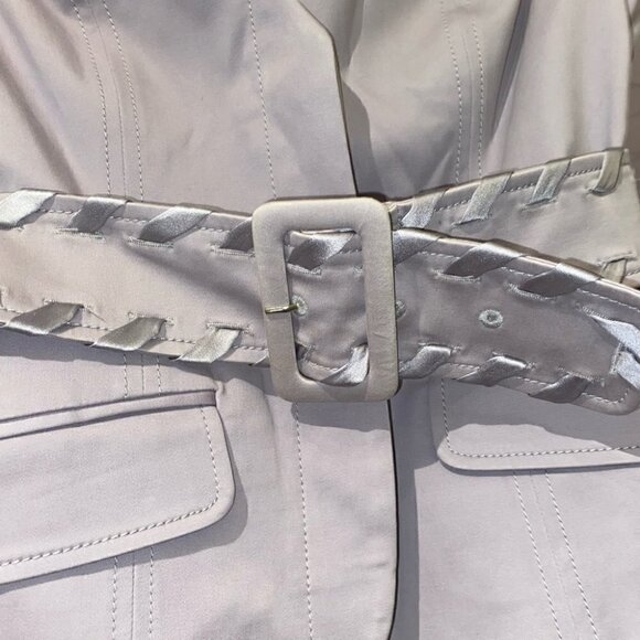 MARCIANO Short Sleeves Fitted Blazer Jacket with  Belt Mauve Pastel Size 2 - Picture 5 of 9